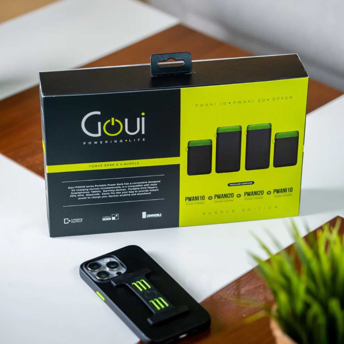 Goui Pack Pwani Duo – 2×10000mAh + 2×20000mAh Alternate