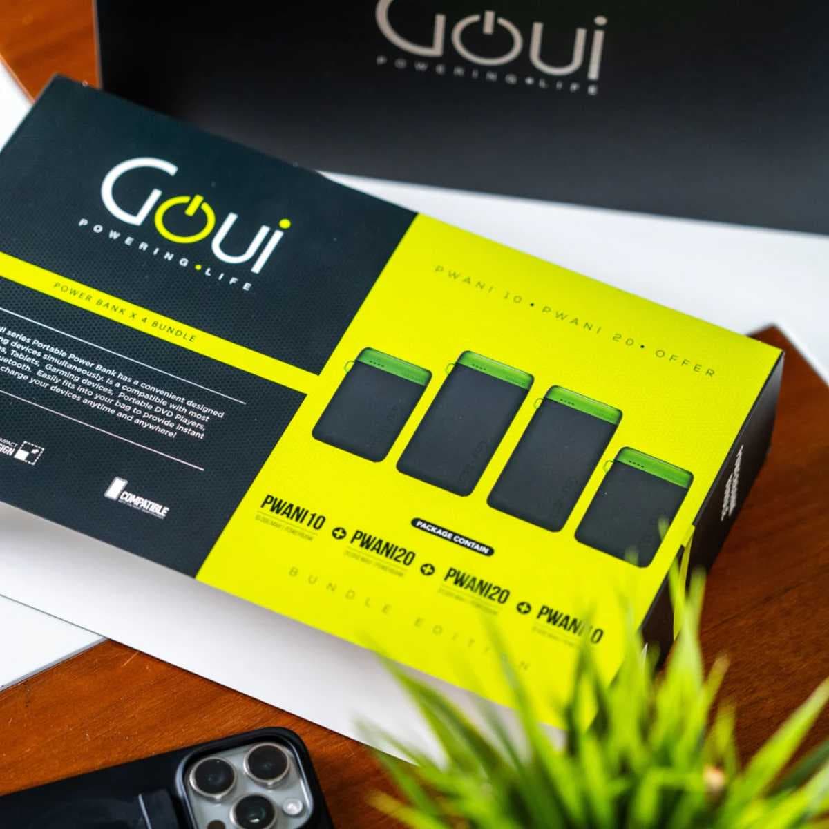 Goui Pack Pwani Duo – 2×10000mAh + 2×20000mAh 3