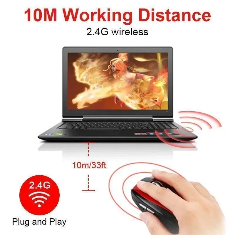 Souris Gaming Sans Fil 2,4 GHz avec Récepteur USB slide 3