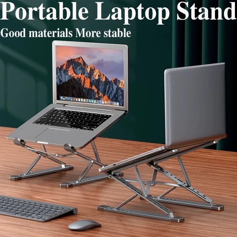 Support réglable en aluminium pour ordinateur portable et tablette - Pliable et ventilé