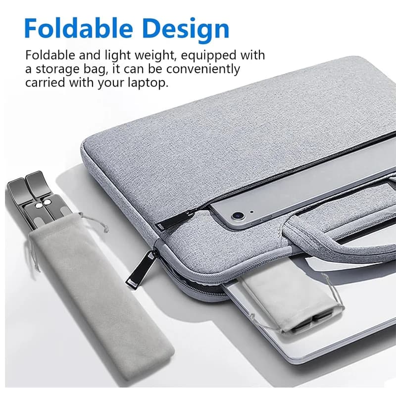 Support réglable en aluminium pour ordinateur portable et tablette - Pliable et ventilé slide 5