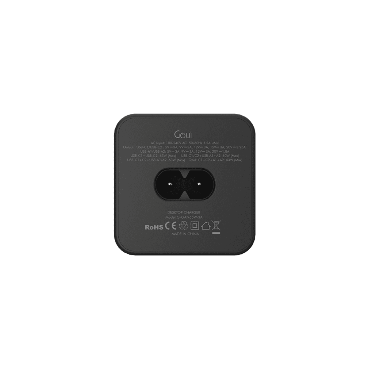 Goui - TANK Desktop Charger 65W with 3 Pin UK Plug Power Code - Image 3