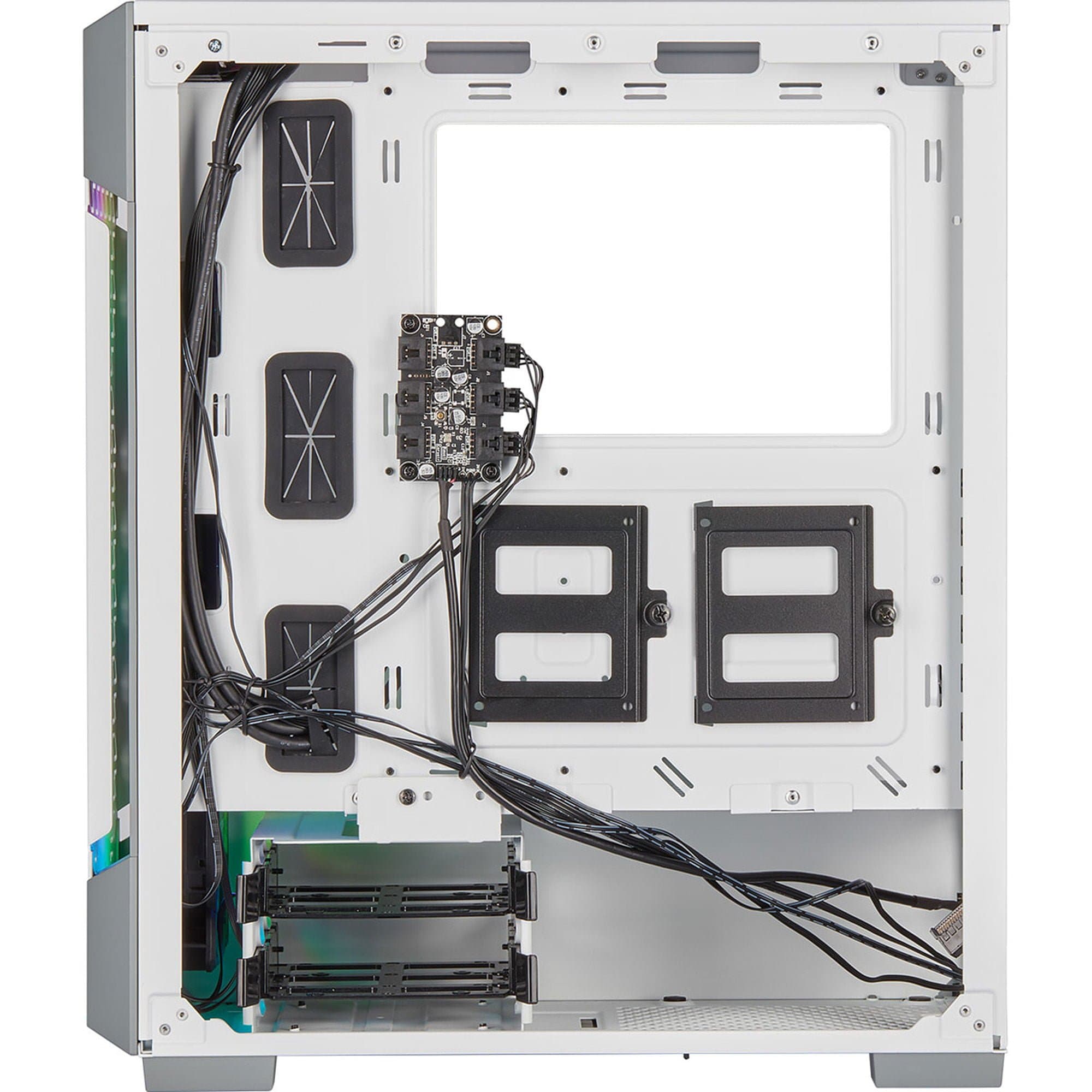 Corsair iCue 220T RGB Airflow Tempered Glass (Blanc) - Image 3
