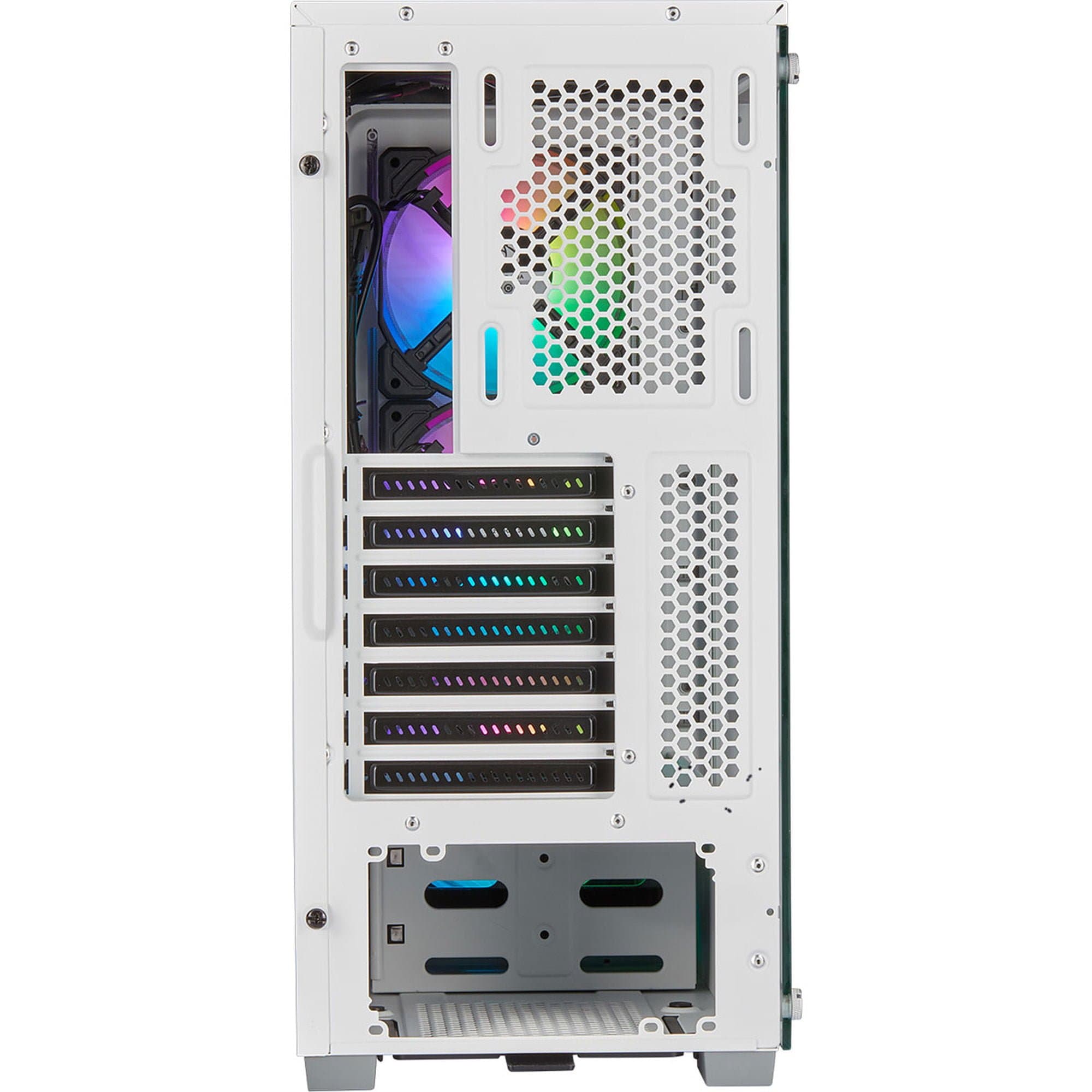 Corsair iCue 220T RGB Airflow Tempered Glass (Blanc) - Image 4