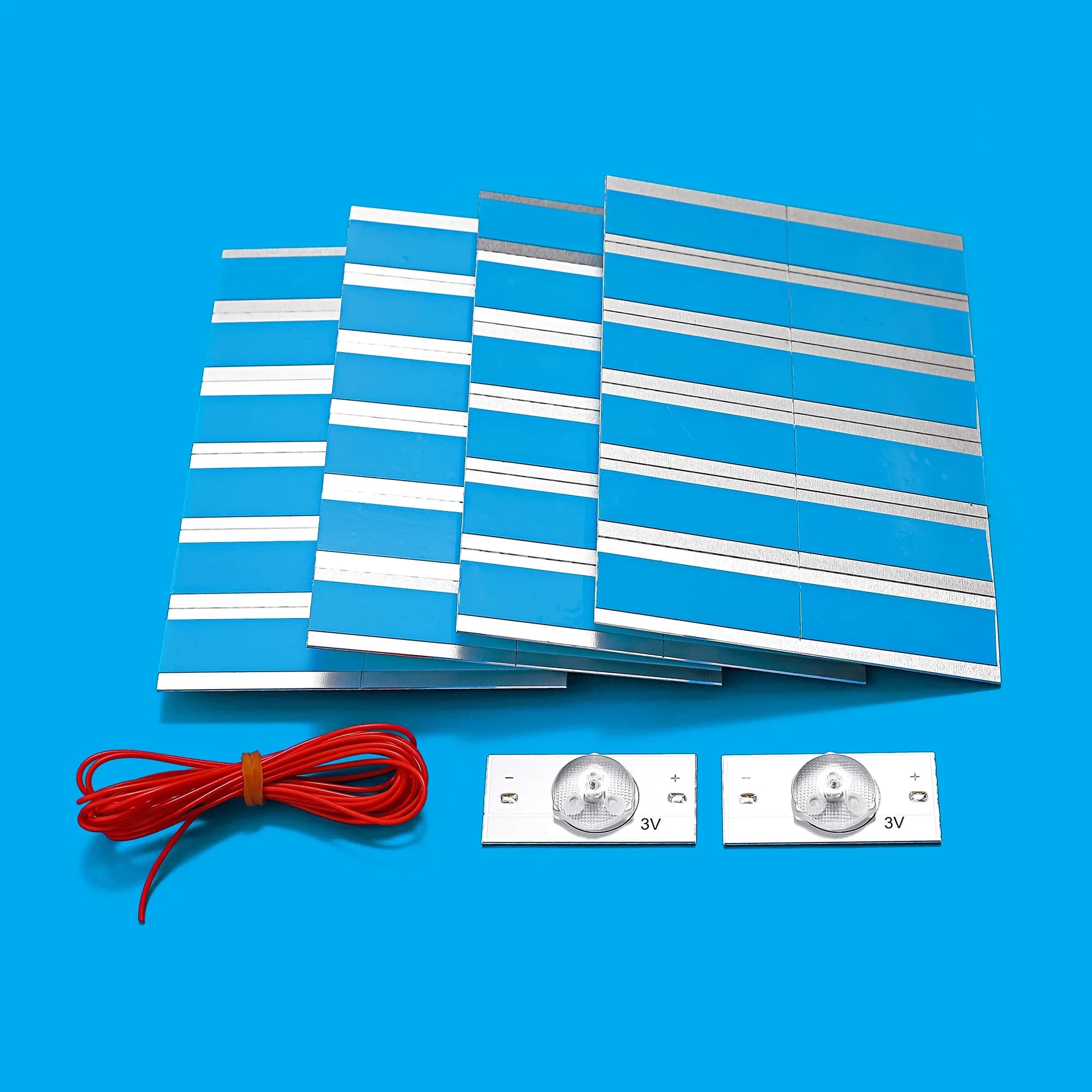LEDs SMD 3V/6V avec lentilles optiques pour réparation de rétroéclairage TV 32-75" et câble de 2 m slide 5