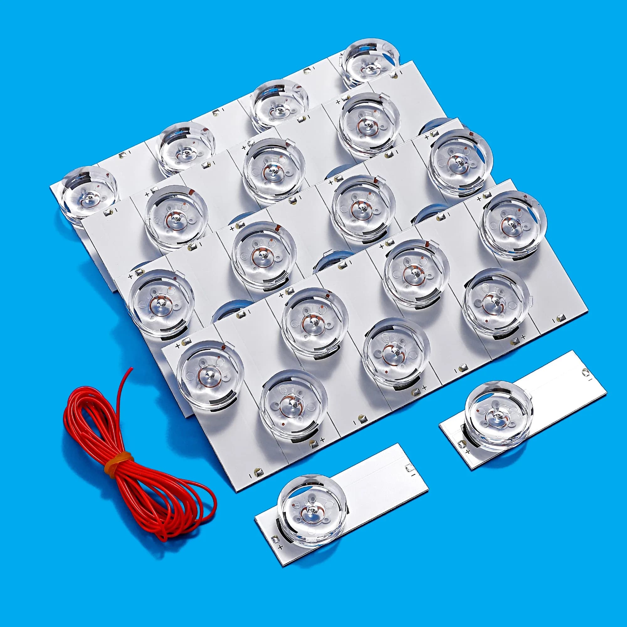 LEDs SMD 3V/6V avec lentilles optiques pour réparation de rétroéclairage TV 32-75" et câble de 2 m slide 2