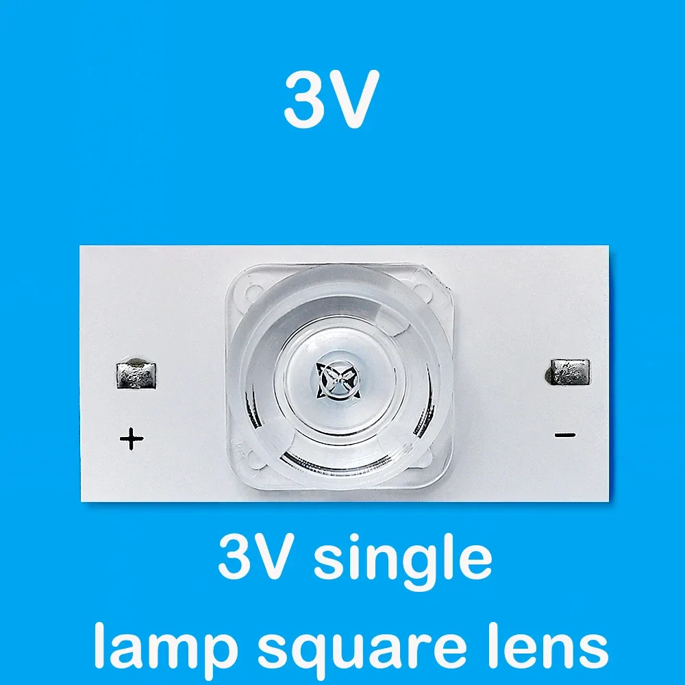 LEDs SMD 3V/6V avec lentilles optiques pour réparation de rétroéclairage TV 32-75" et câble de 2 m slide 8