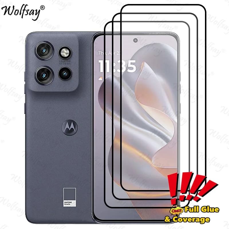 Protecteur d'écran en verre trempé pour Motorola Edge 50 Neo - Couverture complète - Image 1