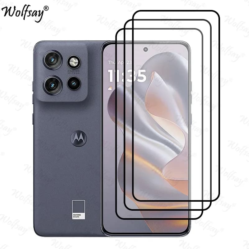 Protecteur d'écran en verre trempé pour Motorola Edge 50 Neo - Couverture complète slide 8