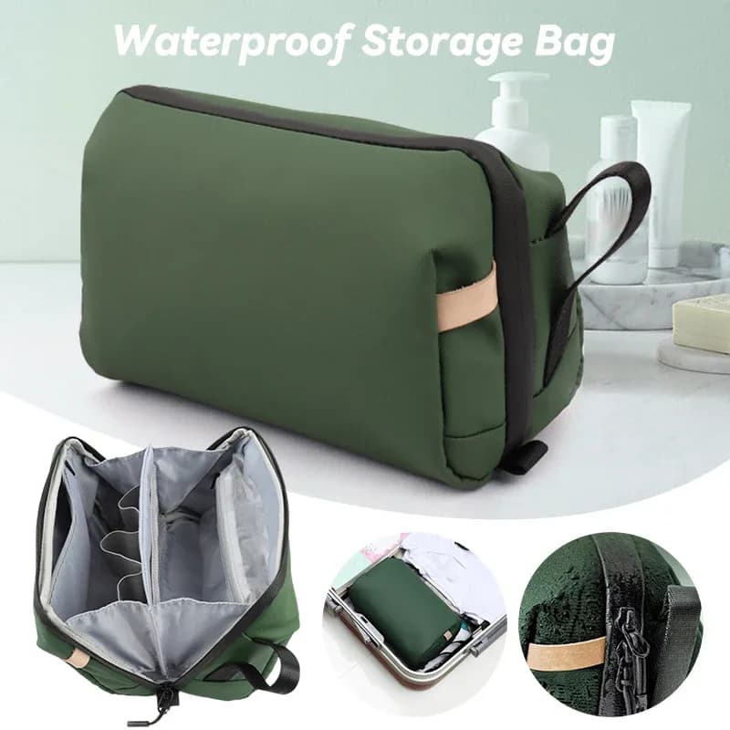 Trousse de Toilette de Voyage avec Séparation Humide/Sec - Grande Capacité