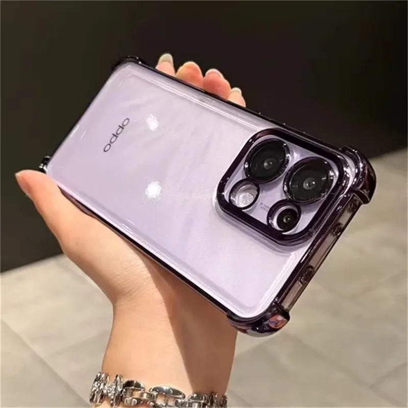 Coque de Protection Antichoc en Silicone TPU pour Oppo Reno 13 Pro / 13 F / 14 FS 5G - Transparente et Galvanisée slide 10