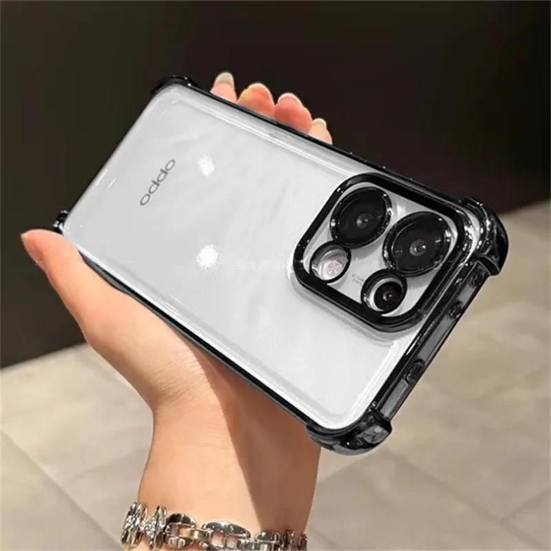 Coque de Protection Antichoc en Silicone TPU pour Oppo Reno 13 Pro / 13 F / 14 FS 5G - Transparente et Galvanisée slide 8
