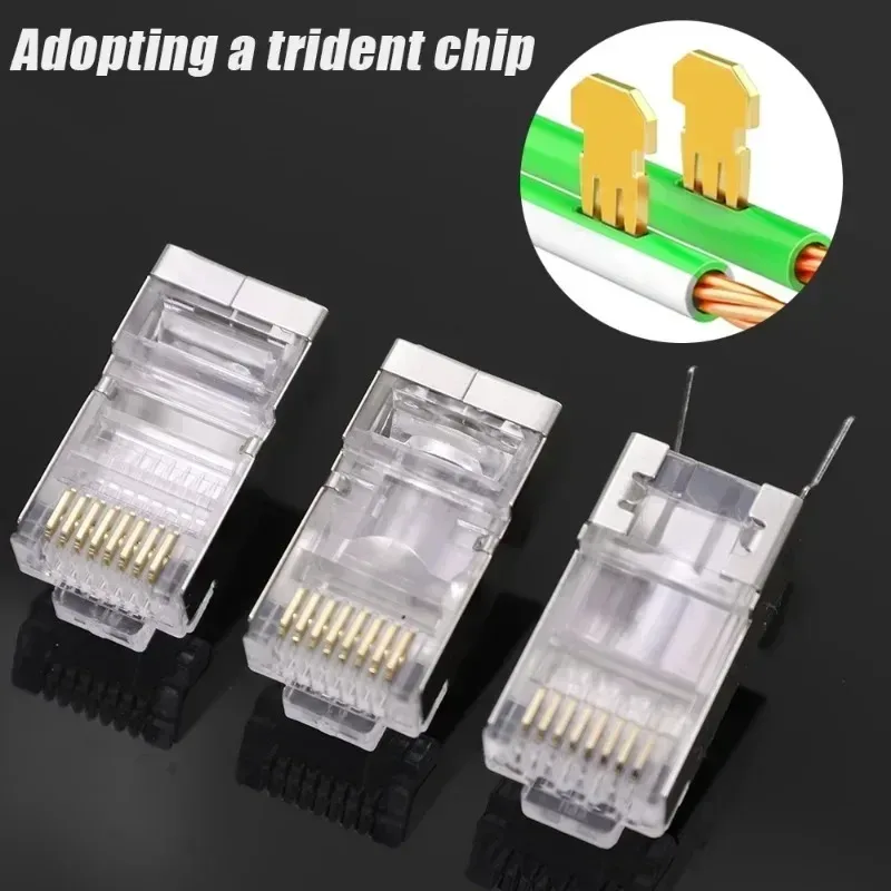 Connecteurs RJ45 Blindés Cat7/Cat6/Cat5 - Fiches 8P8C Plaquées Or slide 3