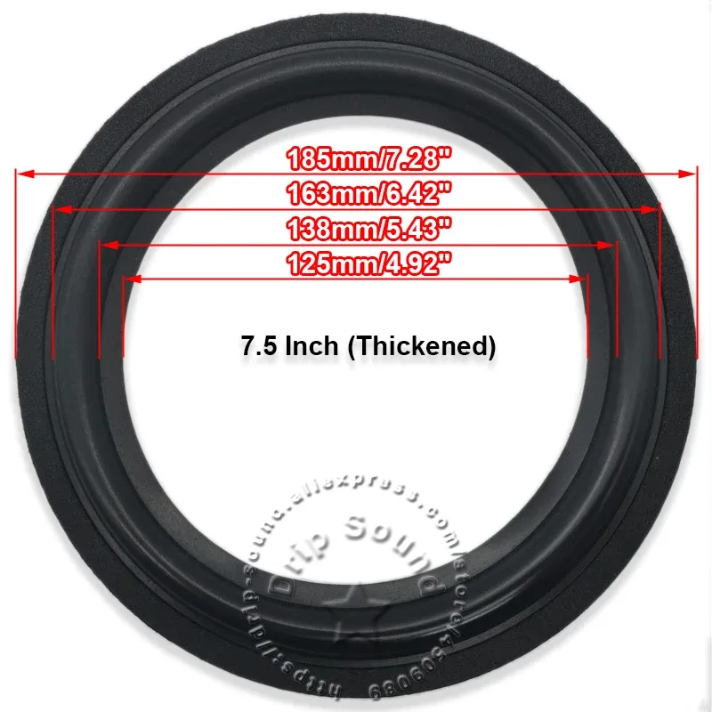Lot de 2 suspensions en mousse pour haut-parleur woofer (4,5 à 10 pouces) slide 10