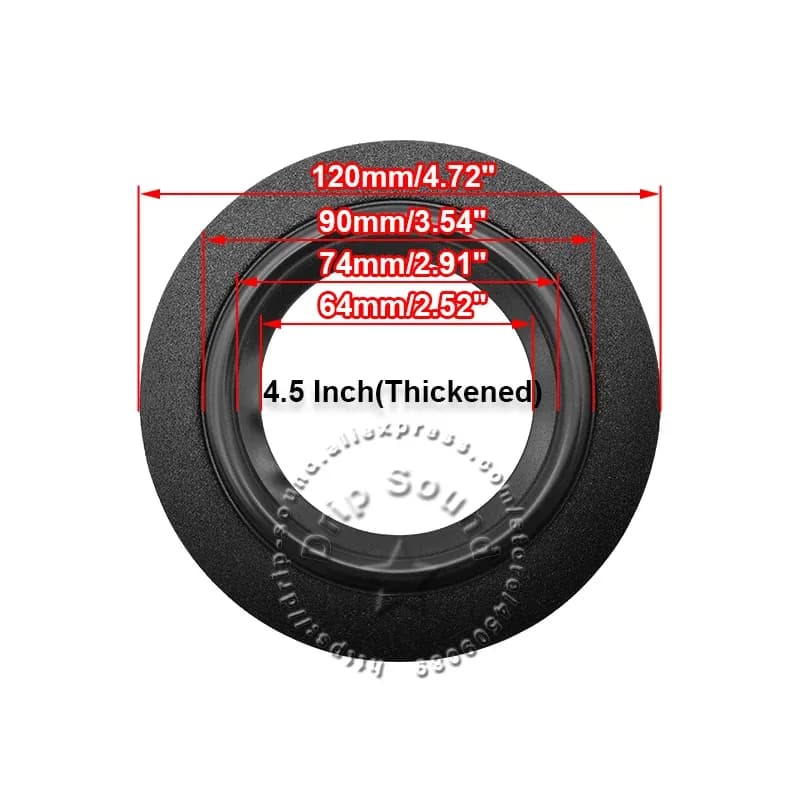 Lot de 2 suspensions en mousse pour haut-parleur woofer (4,5 à 10 pouces) slide 11