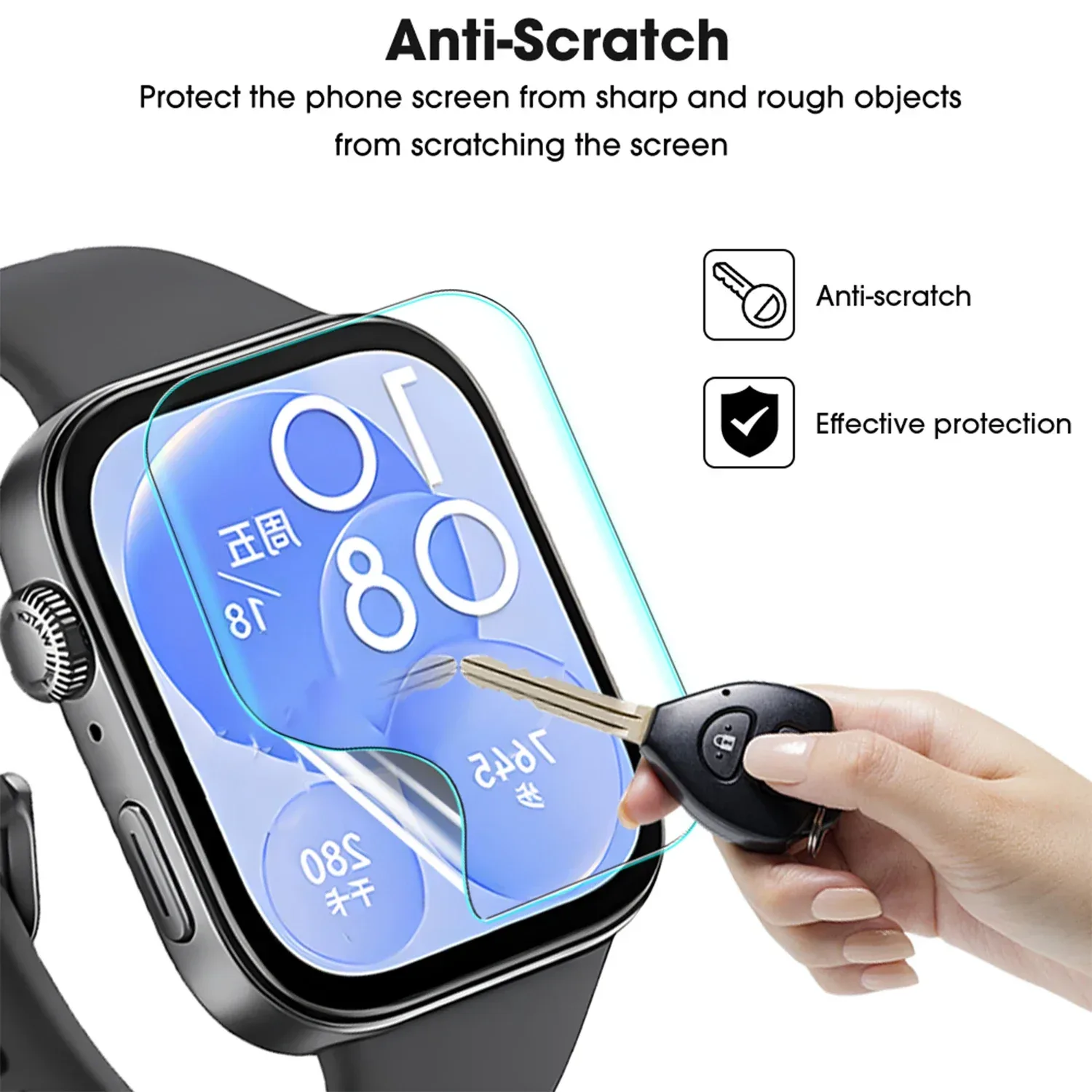 Film de protection d'écran Hydrogel TPU pour Huawei Watch Fit 2 / 3 / 4 / Pro / ES slide 2