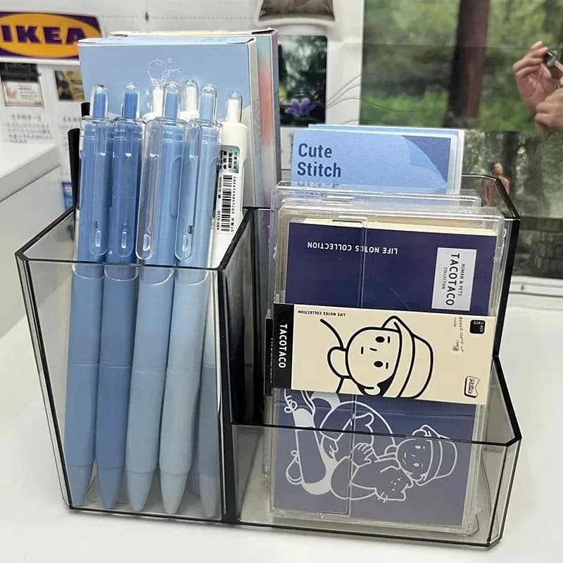 Porte-stylo transparent multifonction slide 4