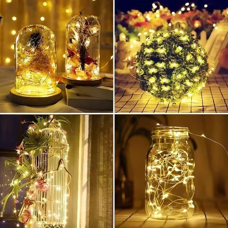 Guirlande lumineuse LED USB avec télécommande et 8 modes d'éclairage (5m à 30m) - Image 6