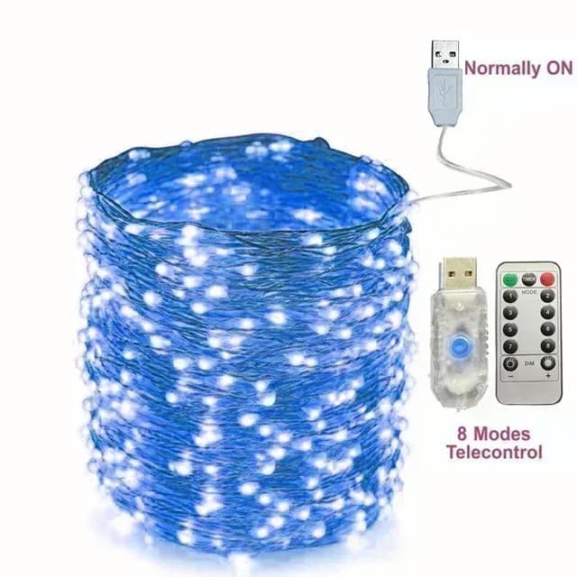 Guirlande lumineuse LED USB avec télécommande et 8 modes d'éclairage (5m à 30m) slide 9