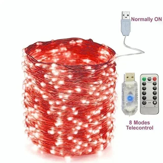 Guirlande lumineuse LED USB avec télécommande et 8 modes d'éclairage (5m à 30m) slide 10