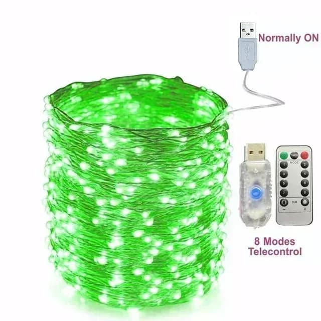 Guirlande lumineuse LED USB avec télécommande et 8 modes d'éclairage (5m à 30m) slide 8