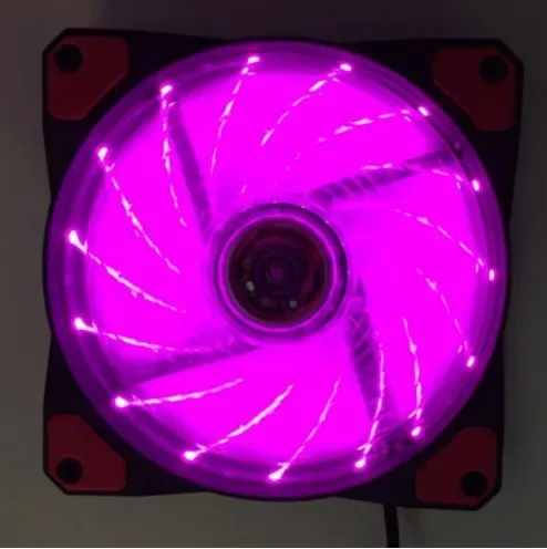 Ventilateur de boîtier PC silencieux 120mm à LED - 3 Broches / 12V DC slide 12
