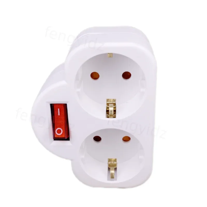Adaptateur de prise avec interrupteur marche/arrêt 16A 250V - Standard Européen - Image 4