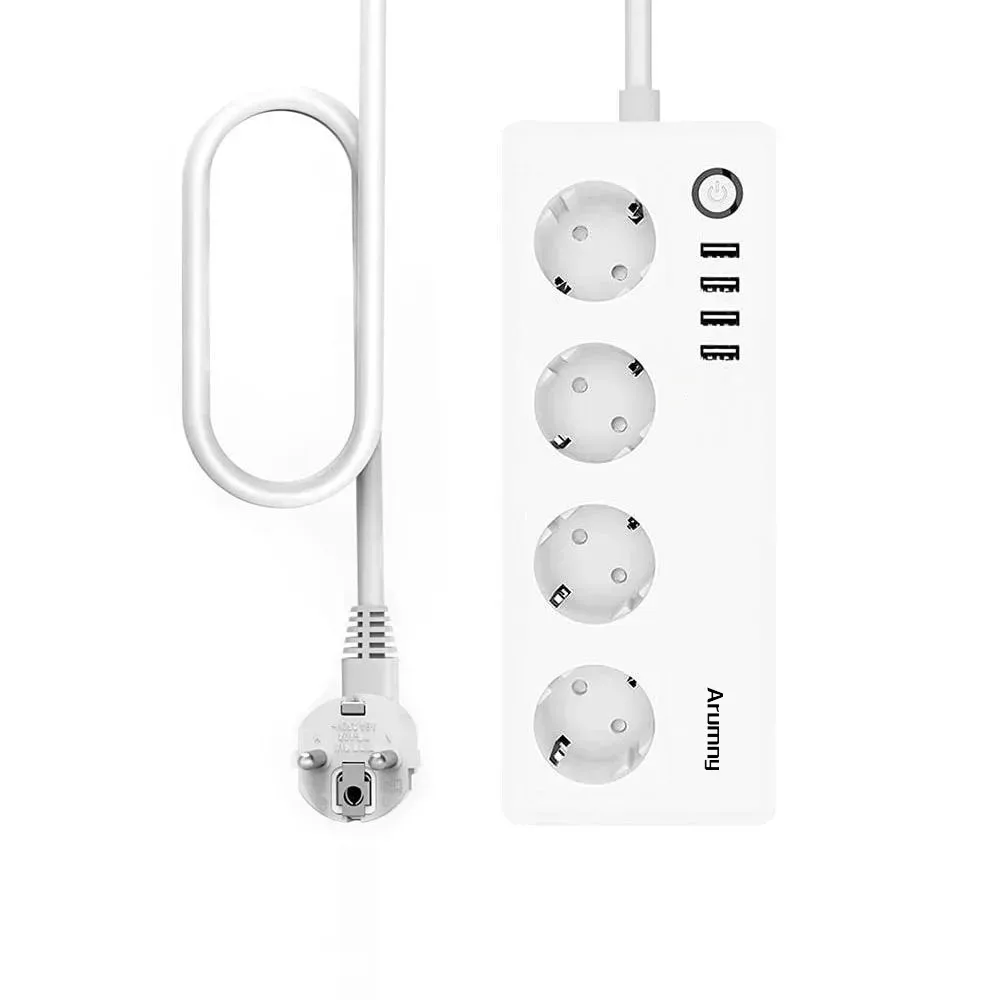 Multiprise connectée Zigbee Arumny - 1,8 m - 16A - Compatible Alexa et Google Assistant slide 5
