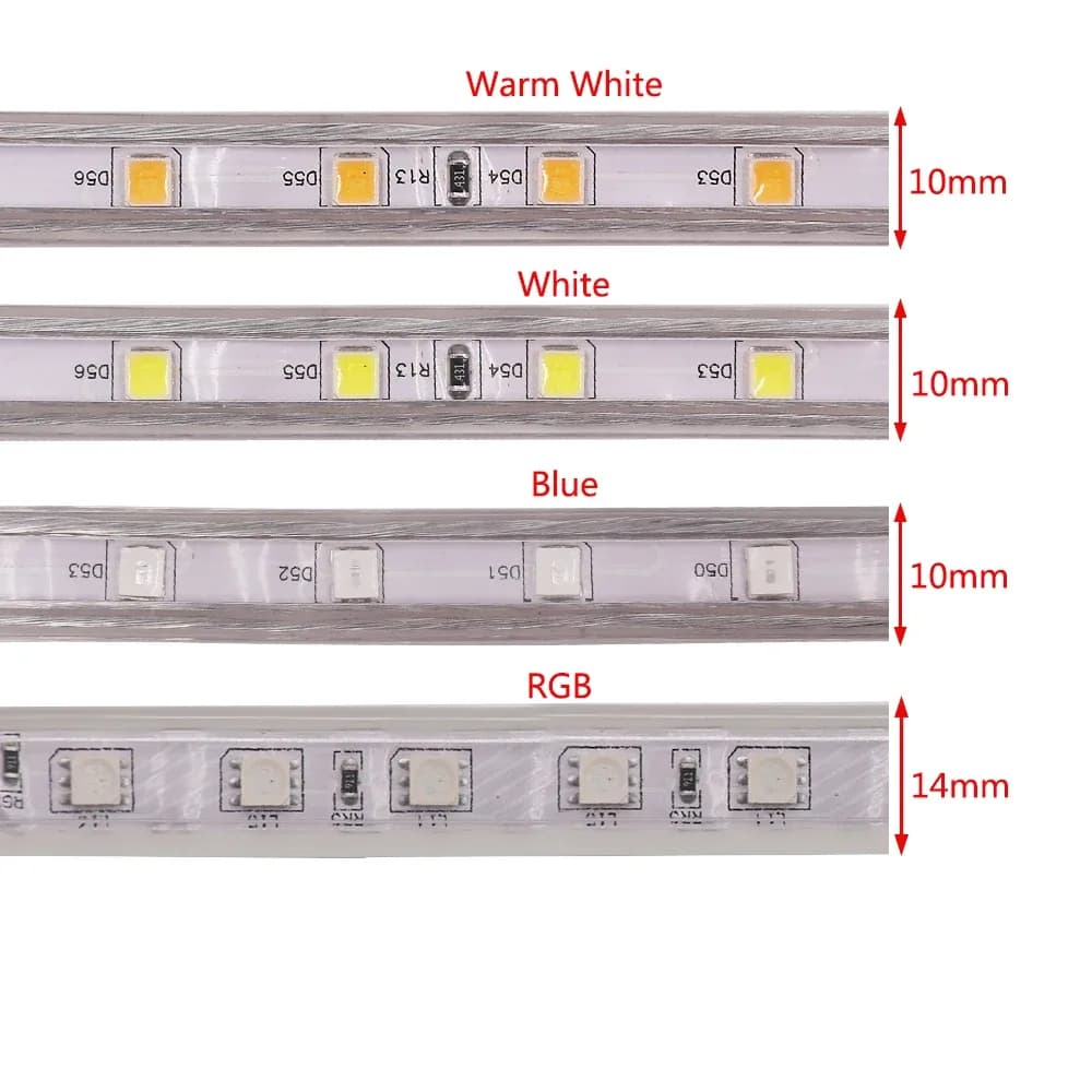 Ruban LED RGB 5050 220V Haute Luminosité - Étanche IP67 avec Télécommande - Image 6
