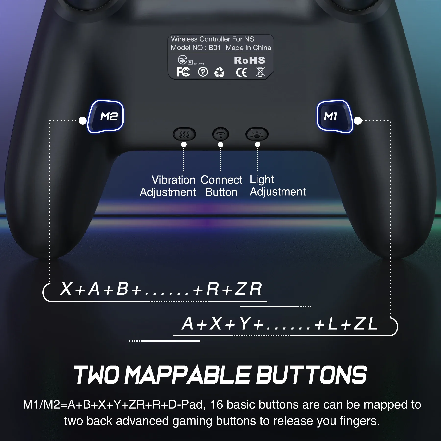 Manette de jeu sans fil Dinofire pour Switch, OLED, Lite, PC, Android et iOS - Image 4