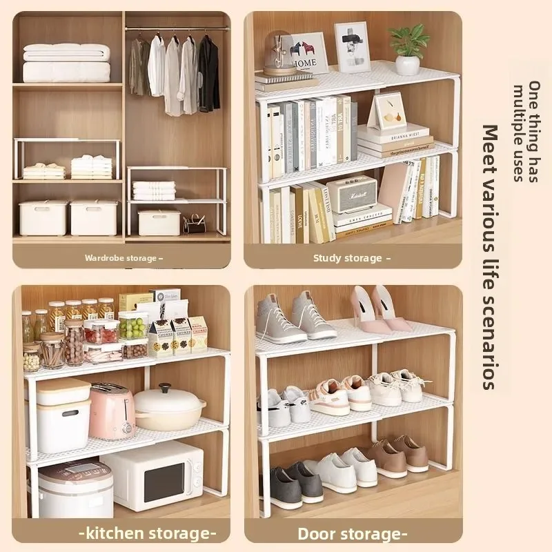 Étagère de rangement extensible et ajustable pour placard et armoire - Image 4