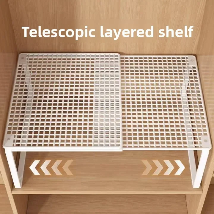Étagère de rangement extensible et ajustable pour placard et armoire - Image 2