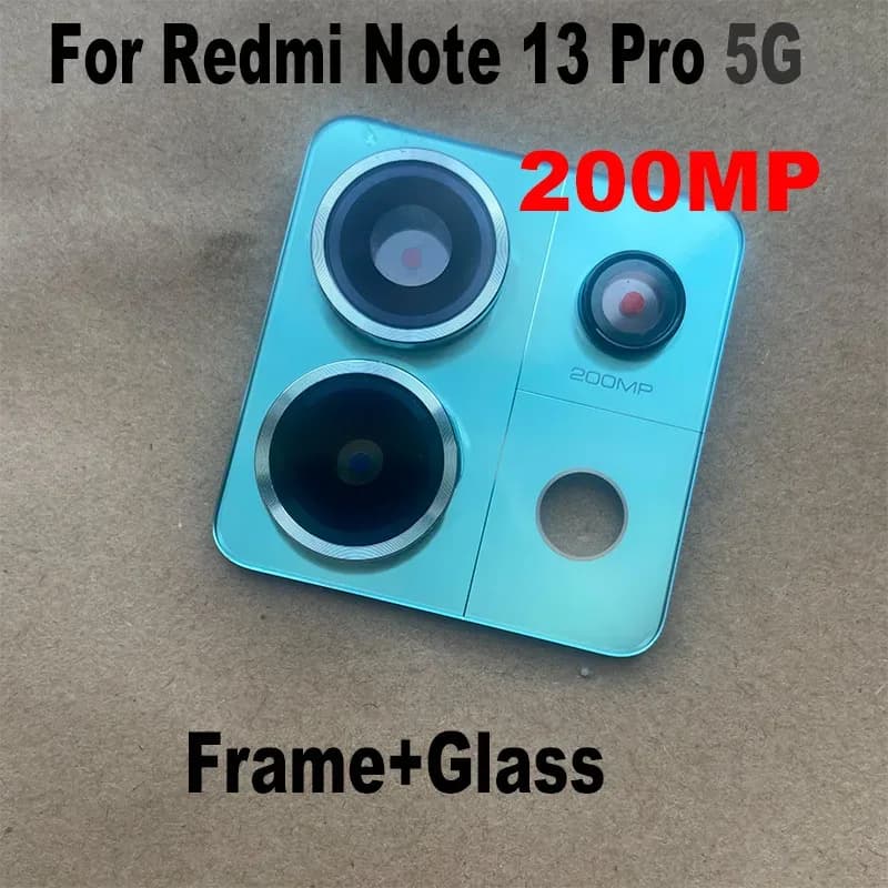 Lentille de caméra arrière avec adhésif pour Xiaomi Redmi Note 13 Pro 5G slide 4