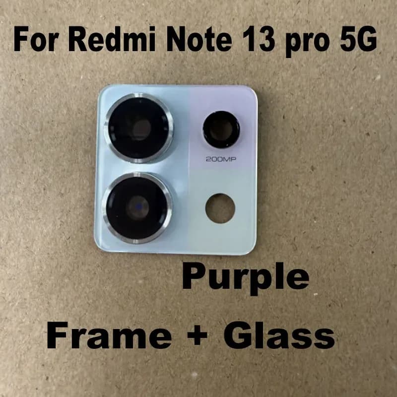 Lentille de caméra arrière avec adhésif pour Xiaomi Redmi Note 13 Pro 5G slide 10