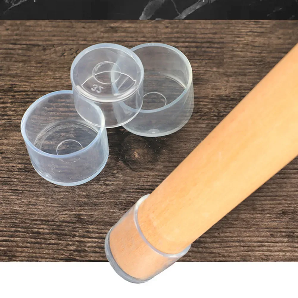 Lot de 16 Protections de Pieds de Chaise en Caoutchouc - Embouts Ronds pour Meubles - Image 4