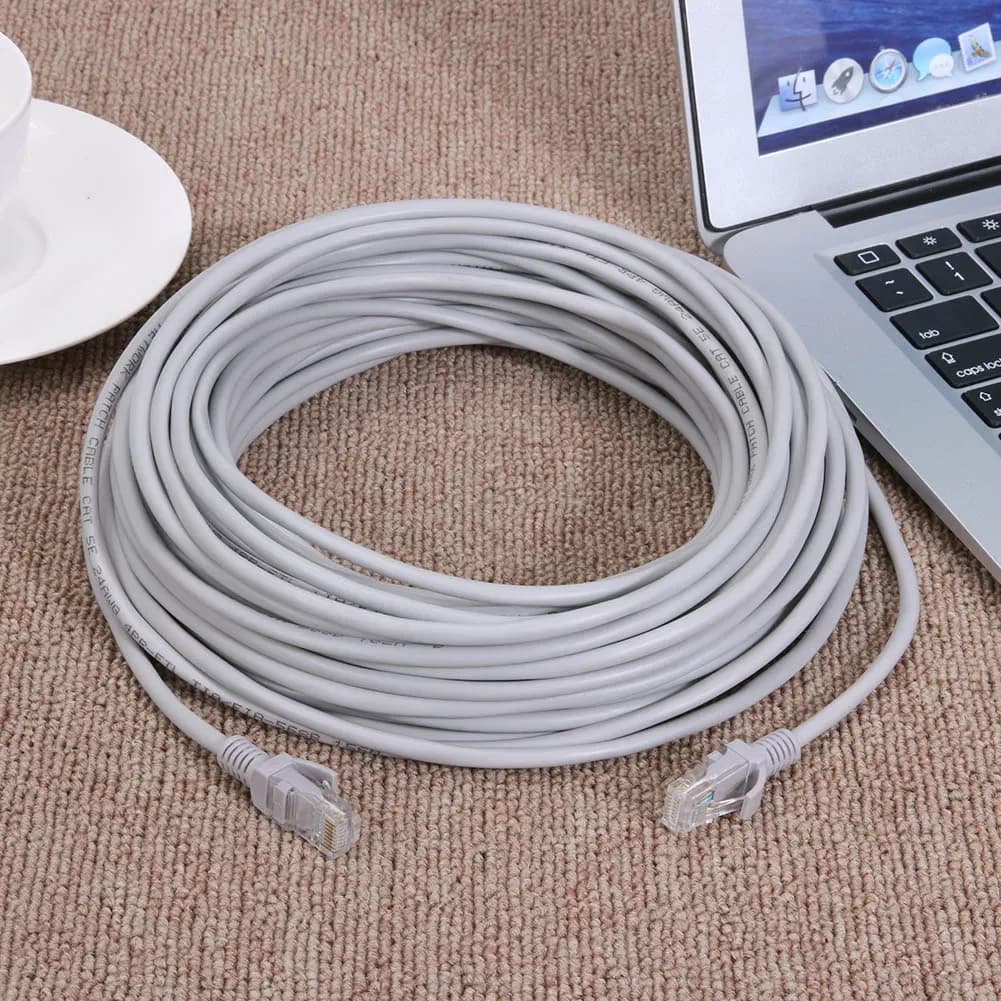 Câble Réseau RJ45 + Alimentation DC pour Caméra IP Vidéosurveillance CAT5e - 5M/10M/15M/20M/30M slide 3