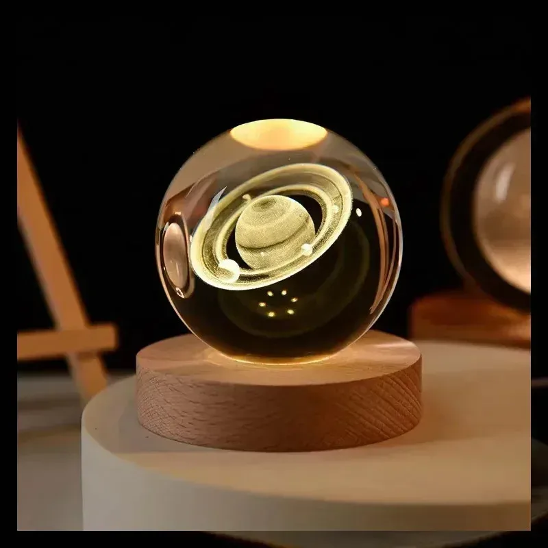 Veilleuse Boule de Cristal 3D - Design Galaxie RGB slide 13
