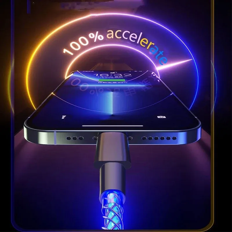 Câble de charge rapide lumineux LED universel (USB-C, Micro-USB, Lightning) slide 5