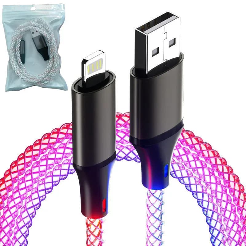 Câble de charge rapide lumineux LED universel (USB-C, Micro-USB, Lightning) slide 8