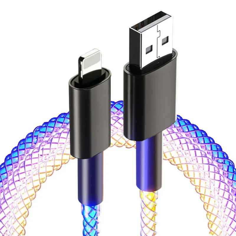 Câble de charge rapide lumineux LED universel (USB-C, Micro-USB, Lightning) slide 7