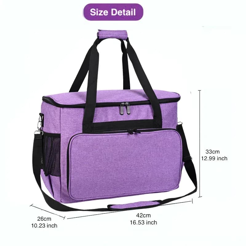 Sac de transport rembourré pour machine à coudre avec organisateur d'accessoires slide 2