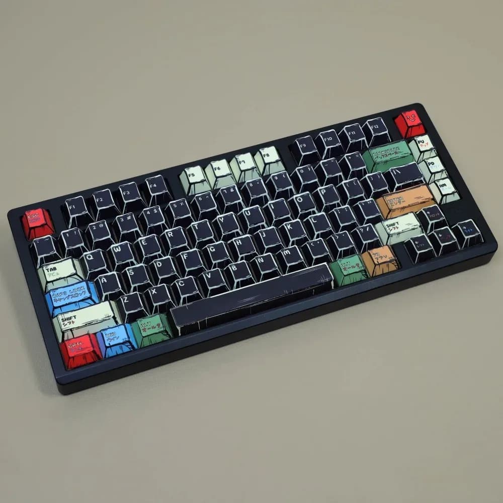 Set de touches PBT Profil Cherry - Disposition ISO-DE - Image 5