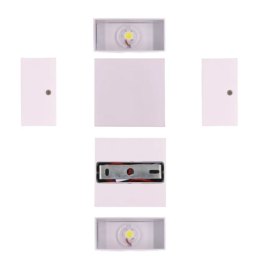 Applique murale LED cubique en aluminium - Image 4