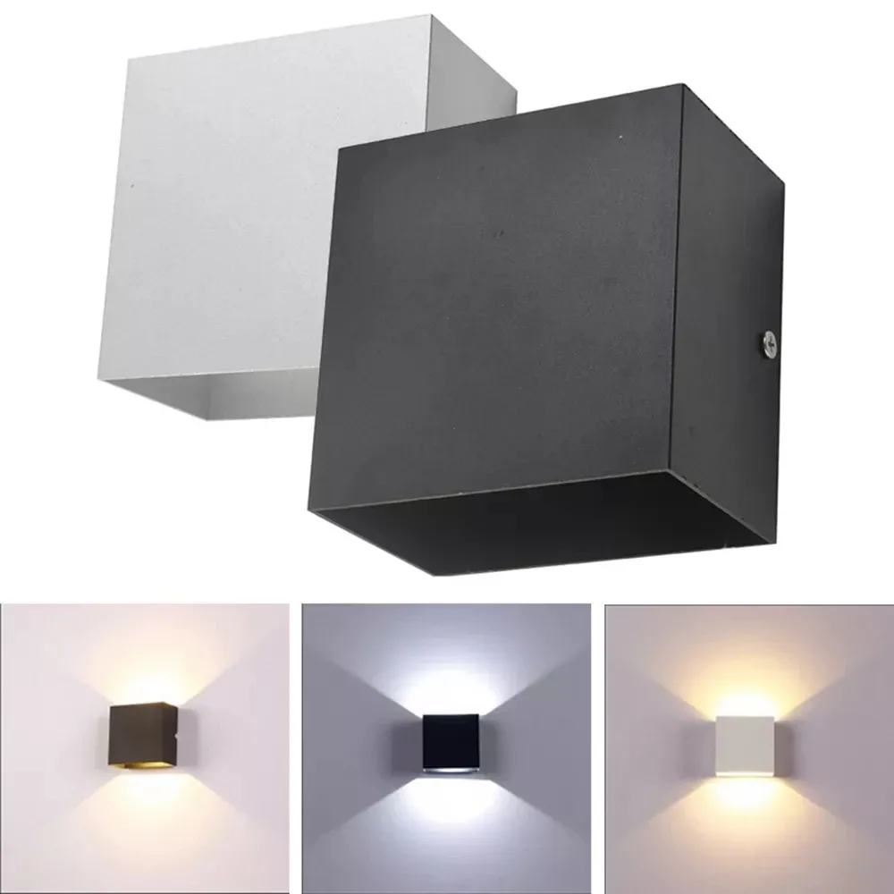 Applique murale LED cubique en aluminium - Image 5