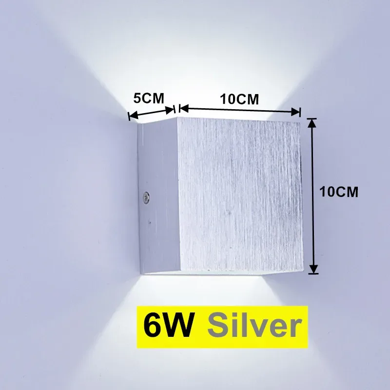 Applique murale LED cubique en aluminium - Image 3