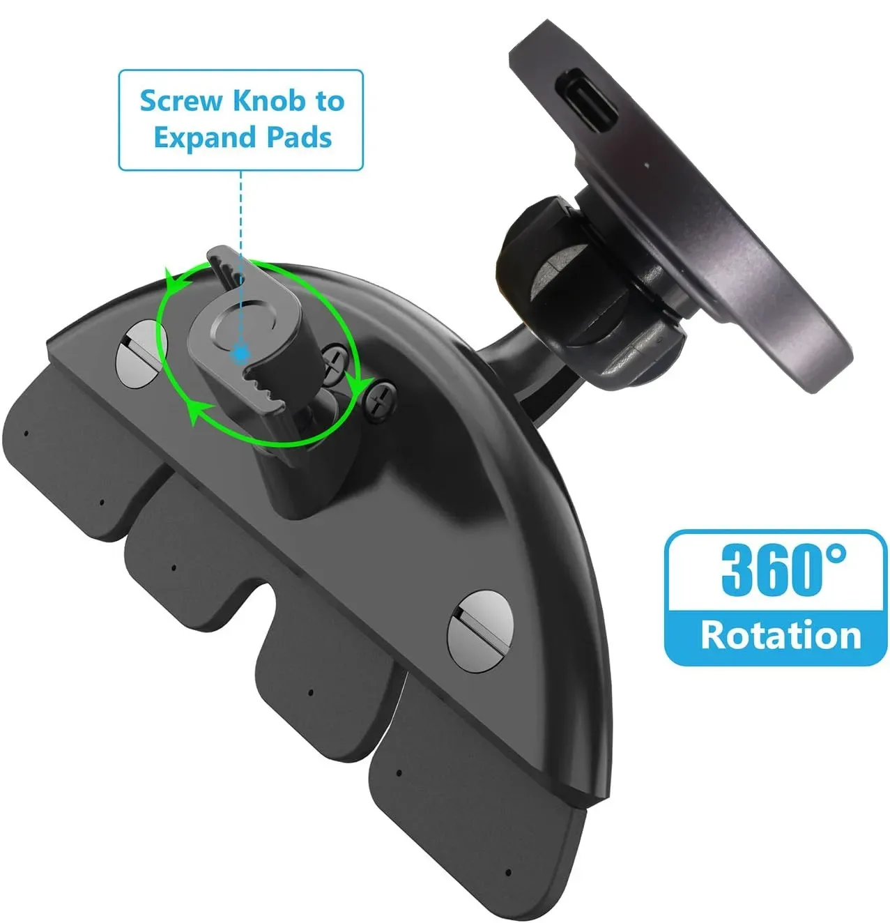Support de voiture magnétique MagSafe avec chargeur sans fil pour fente CD - Image 6