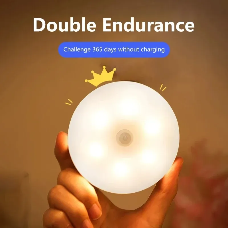 Veilleuse LED à Détecteur de Mouvement Rechargeable USB - Éclairage Sans Fil pour Placard et Escaliers slide 2