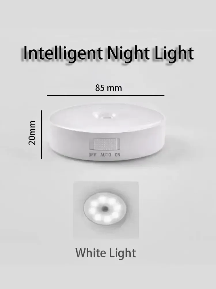 Veilleuse LED à Détecteur de Mouvement Rechargeable USB - Éclairage Sans Fil pour Placard et Escaliers slide 8