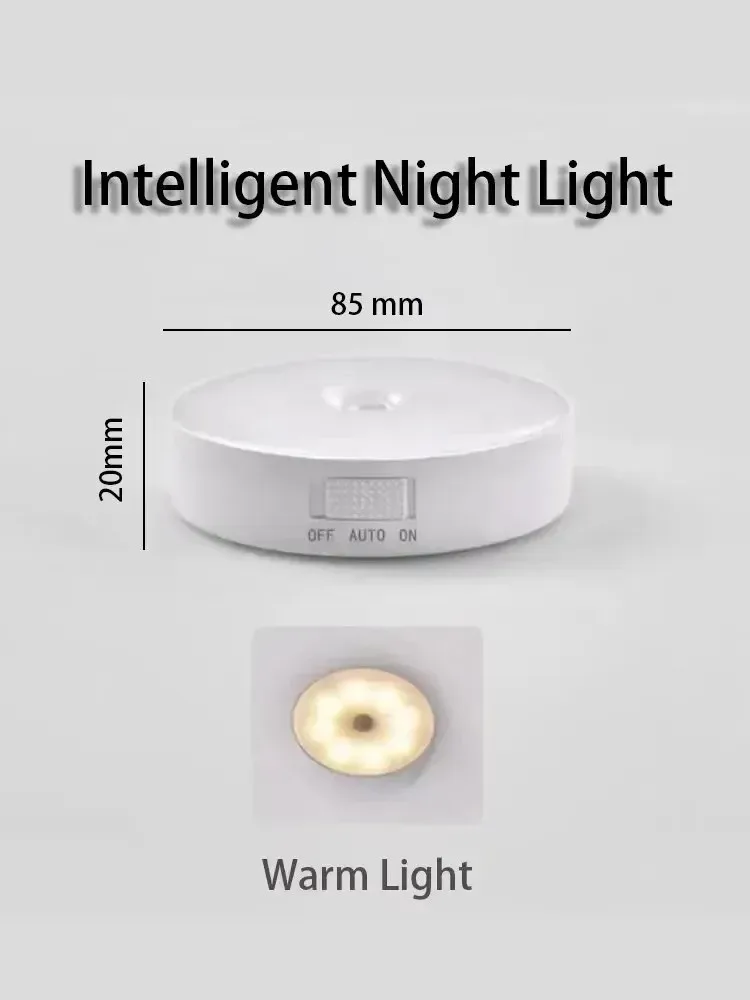 Veilleuse LED à Détecteur de Mouvement Rechargeable USB - Éclairage Sans Fil pour Placard et Escaliers slide 7