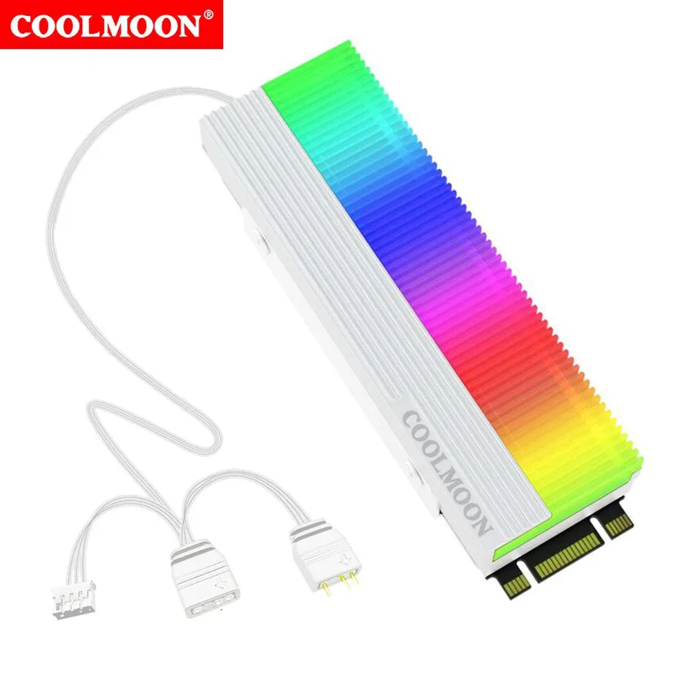 Dissipateur thermique pour SSD M.2 2280 ARGB 5V 3 broches avec pad thermique slide 7